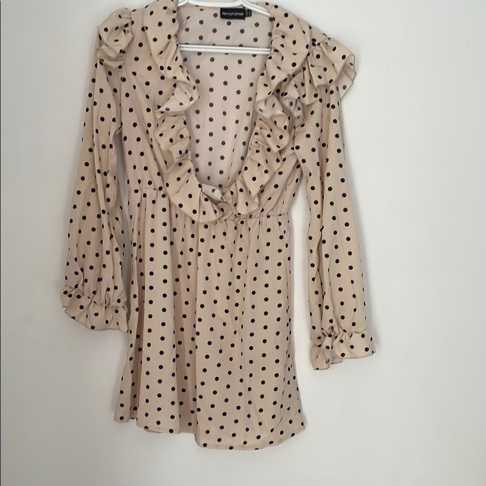 PrettyLittleThing Polka Dot Mini Dress